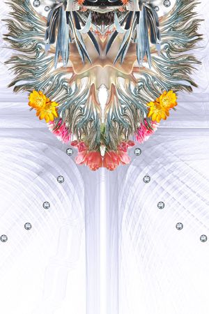 分形印花花型图片