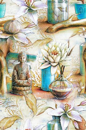 花卉印花花型图片