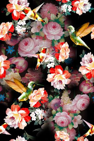 花朵印花花型图片