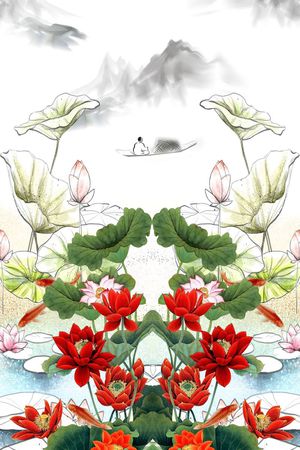 花卉印花花型图片