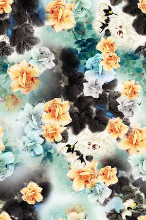 花卉印花花型图片