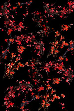花卉印花花型图片