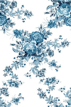 中国风印花花型图片