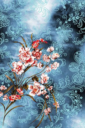 花卉印花花型图片