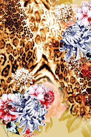 花卉印花花型图片