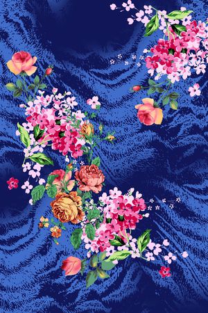 花卉印花花型图片