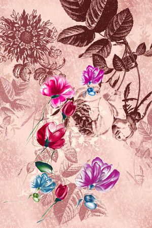 花卉印花花型图片