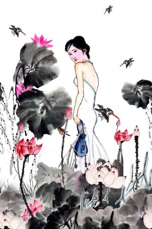 工笔画印花花型图片