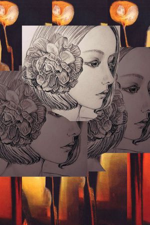 素描印花花型图片