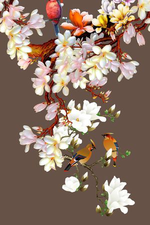 素雅印花花型图片