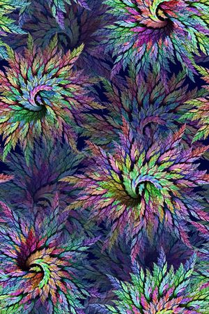 抽象印花花型图片