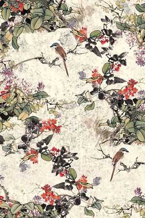 中国风印花花型图片