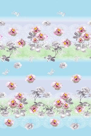 手绘印花花型图片