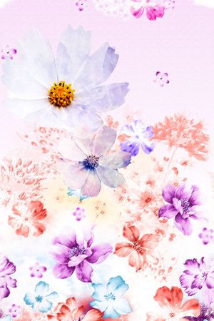 手绘印花花型图片