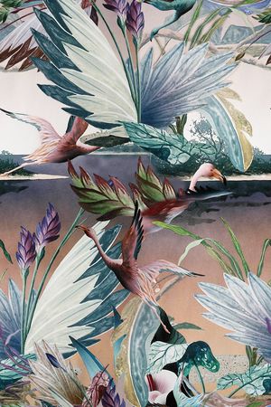 手绘印花花型图片