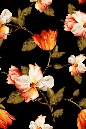 时尚女装花印花花型图片