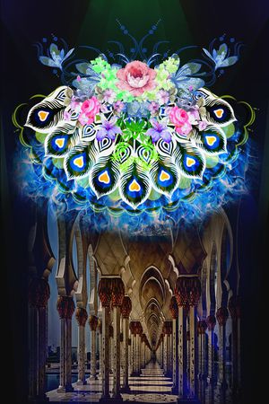 抽象印花花型图片