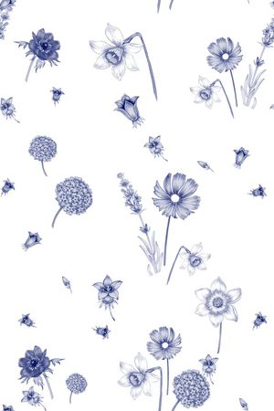 雏菊印花花型图片