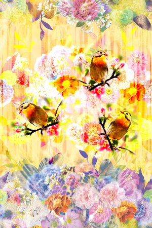 花卉印花花型图片
