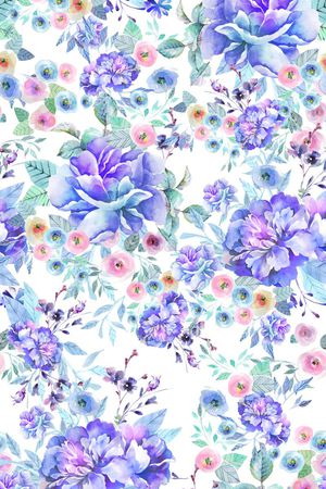 小碎花印花花型图片