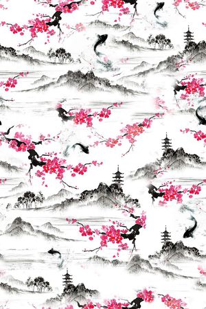 民族风印花花型图片
