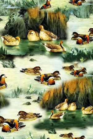 国画印花花型图片