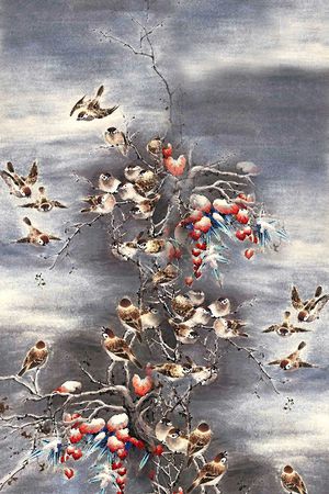 黑白灰印花花型图片
