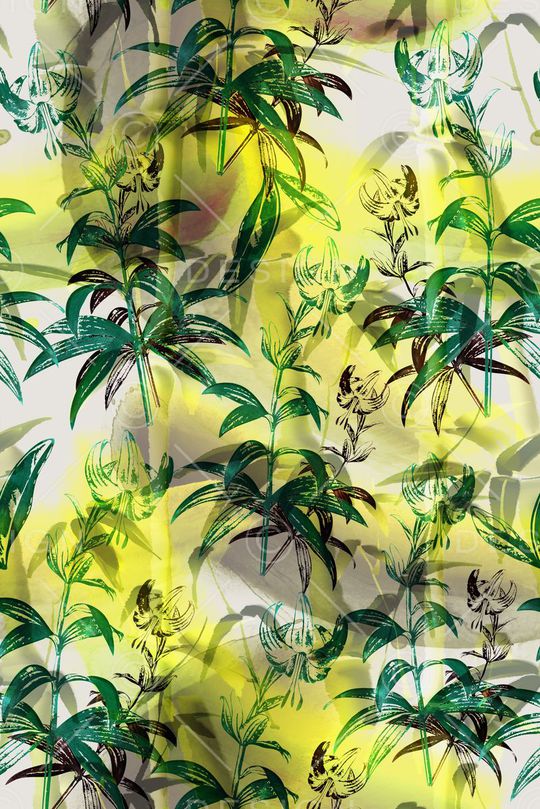 中国风印花花型图片
