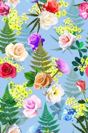 花朵印花花型图片