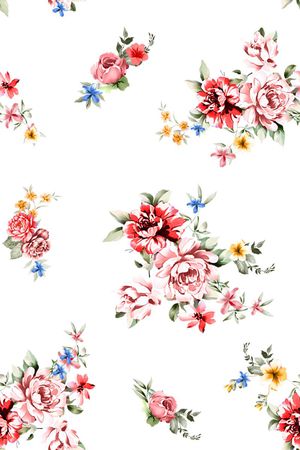 花卉印花花型图片