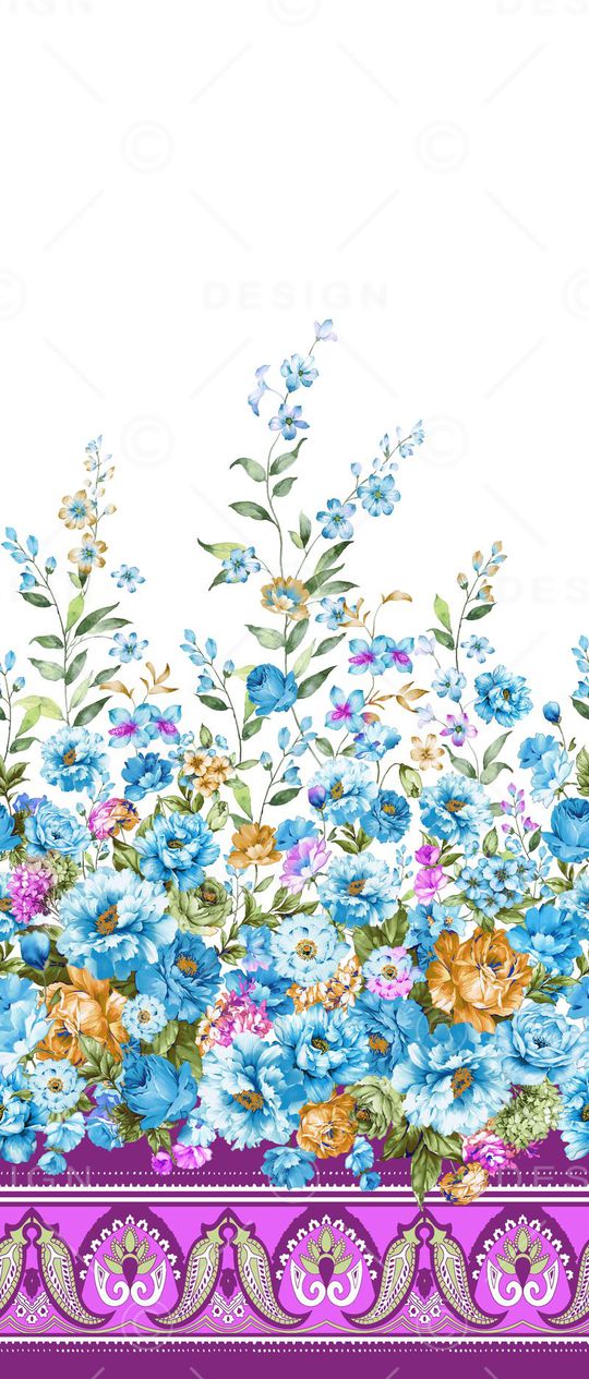 花卉印花花型图片