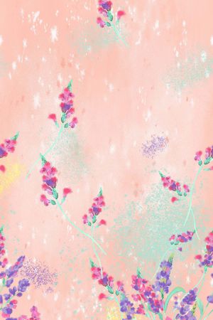 手绘花印花花型图片