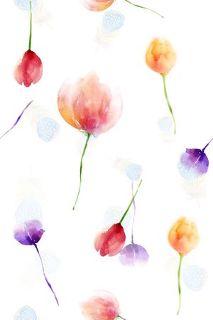 花朵印花花型图片