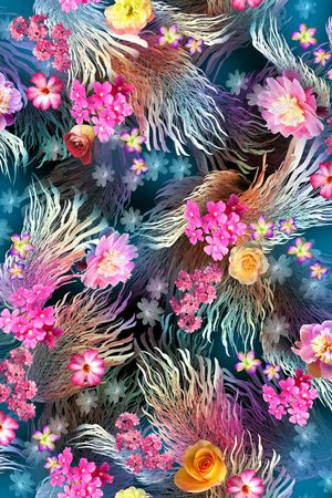 云纹印花花型图片