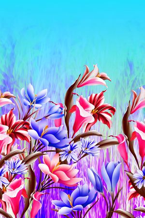 花卉印花花型图片