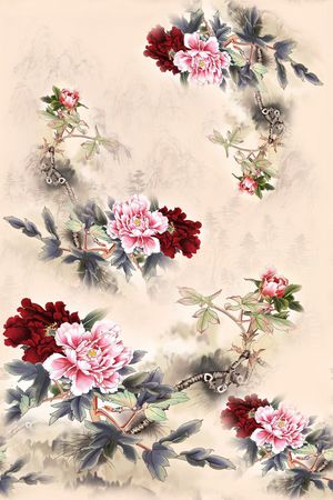 面料花印花花型图片