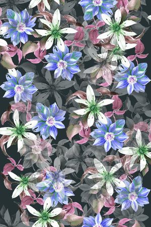 花朵印花花型图片