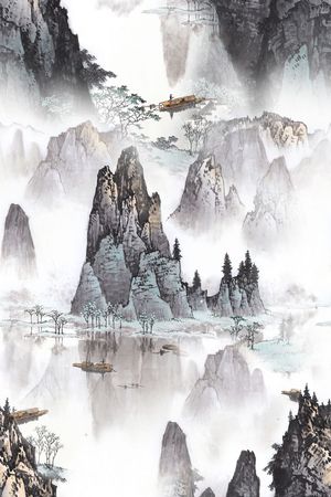 中国风印花花型图片