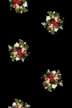 花朵印花花型图片