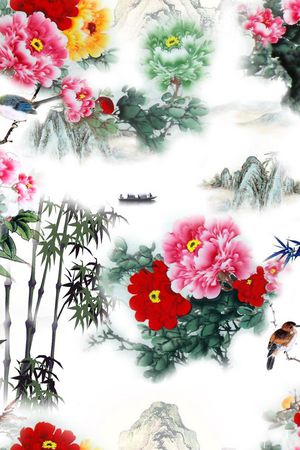 此花型为1/2跳接。印花花型图片