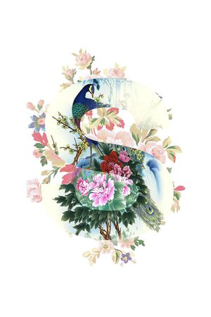 中国风印花花型图片