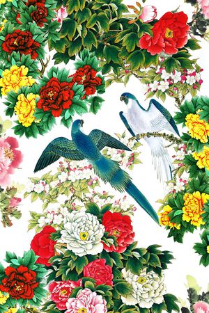 中国风印花花型图片