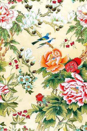鹦鹉印花花型图片