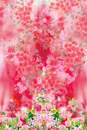 男装女装图案印花花型图片
