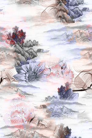 休闲时尚印花花型图片
