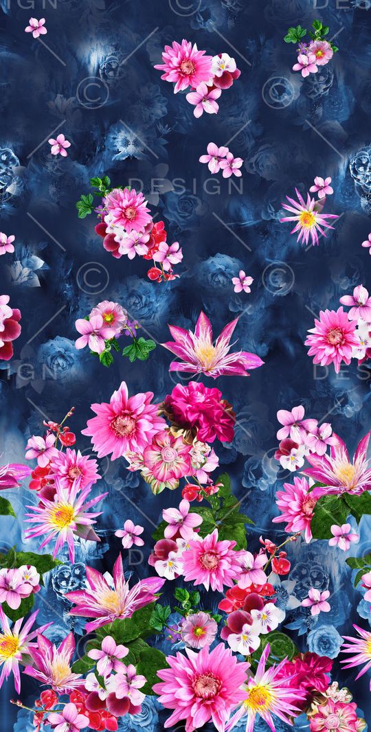 花卉印花花型图片