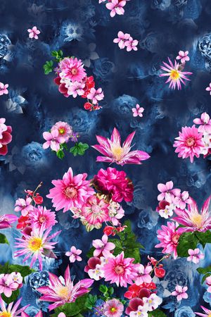 花卉印花花型图片