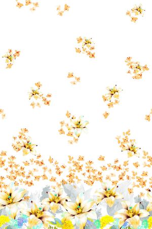 花卉印花花型图片