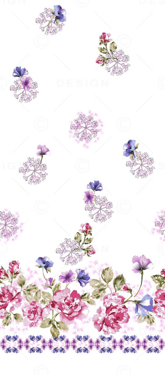 花卉印花花型图片