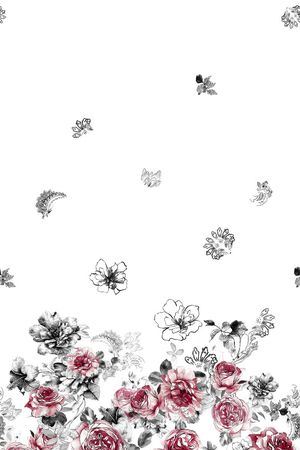 中国风印花花型图片